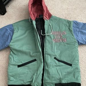 Assholes live forever multicolor jacket